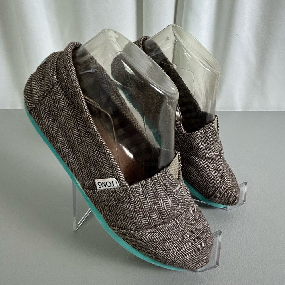 TOMS WOMENS SHOE BROWN TWEED COLOR SIZE 7 1/2W - Picture 10 of 10